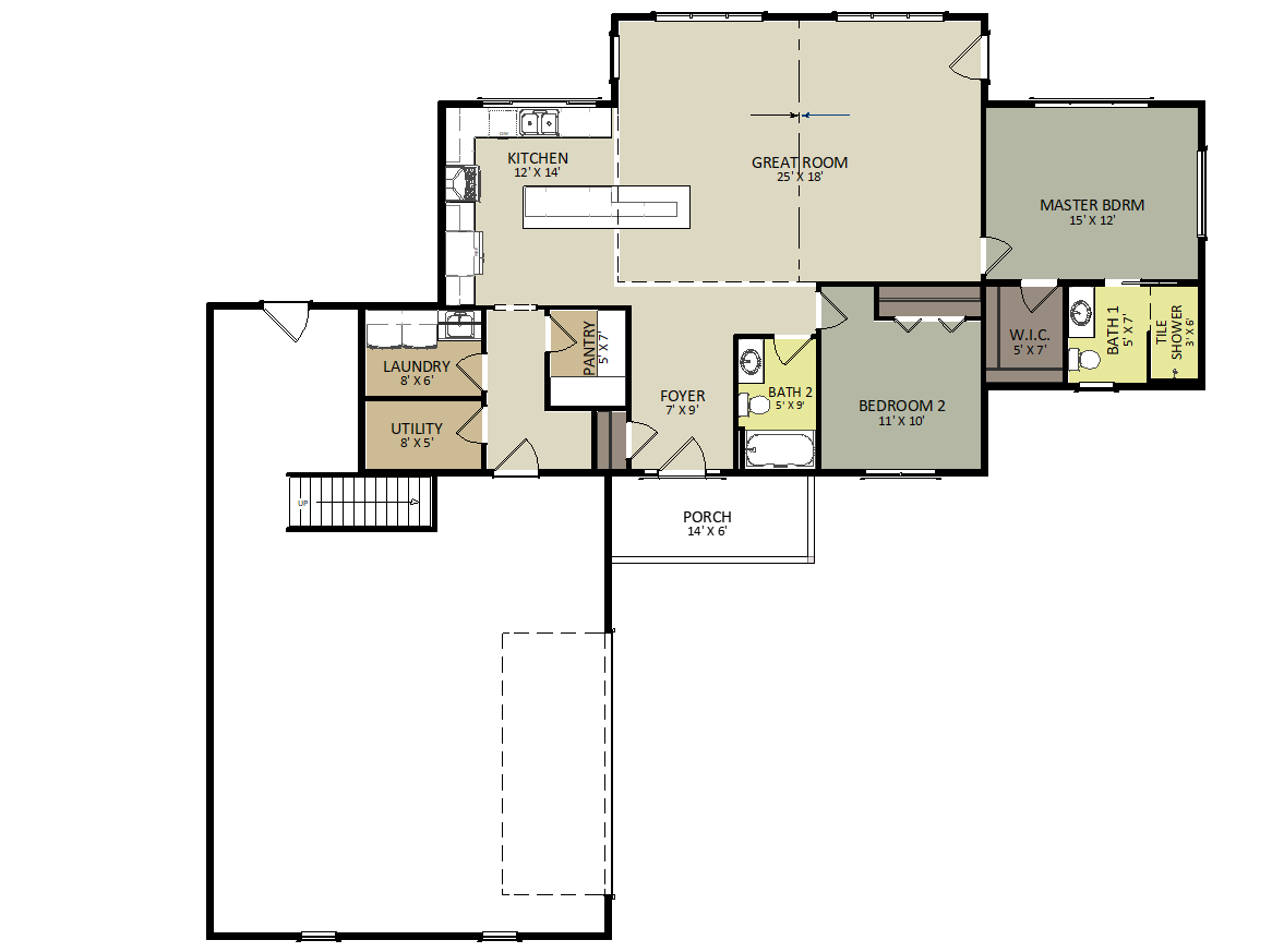 Boom Lake First Floor Floor Plan